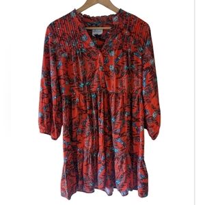 Anthropologie Kelly Louise Judd Whimsical Sleepwear Dress Red Size Small